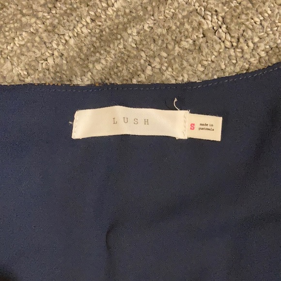 Lush Floral V-Neck Long Sleeve Blouse - Picture 7 of 9